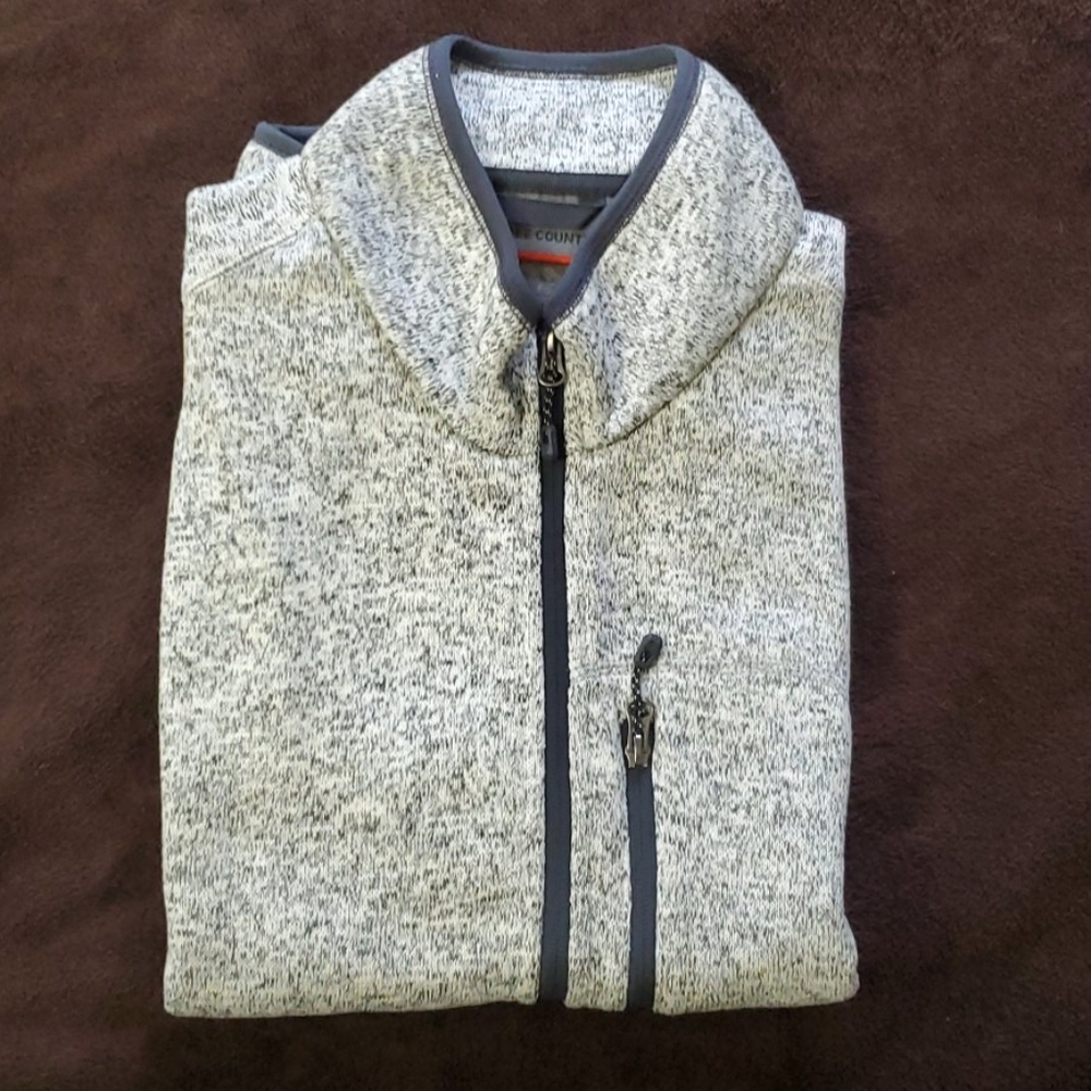 Men's Fleece Vest Gray Large Free Country